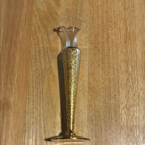 Elegant Gold Floral Vase